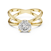 Auravelle Crossover Diamond Ring
