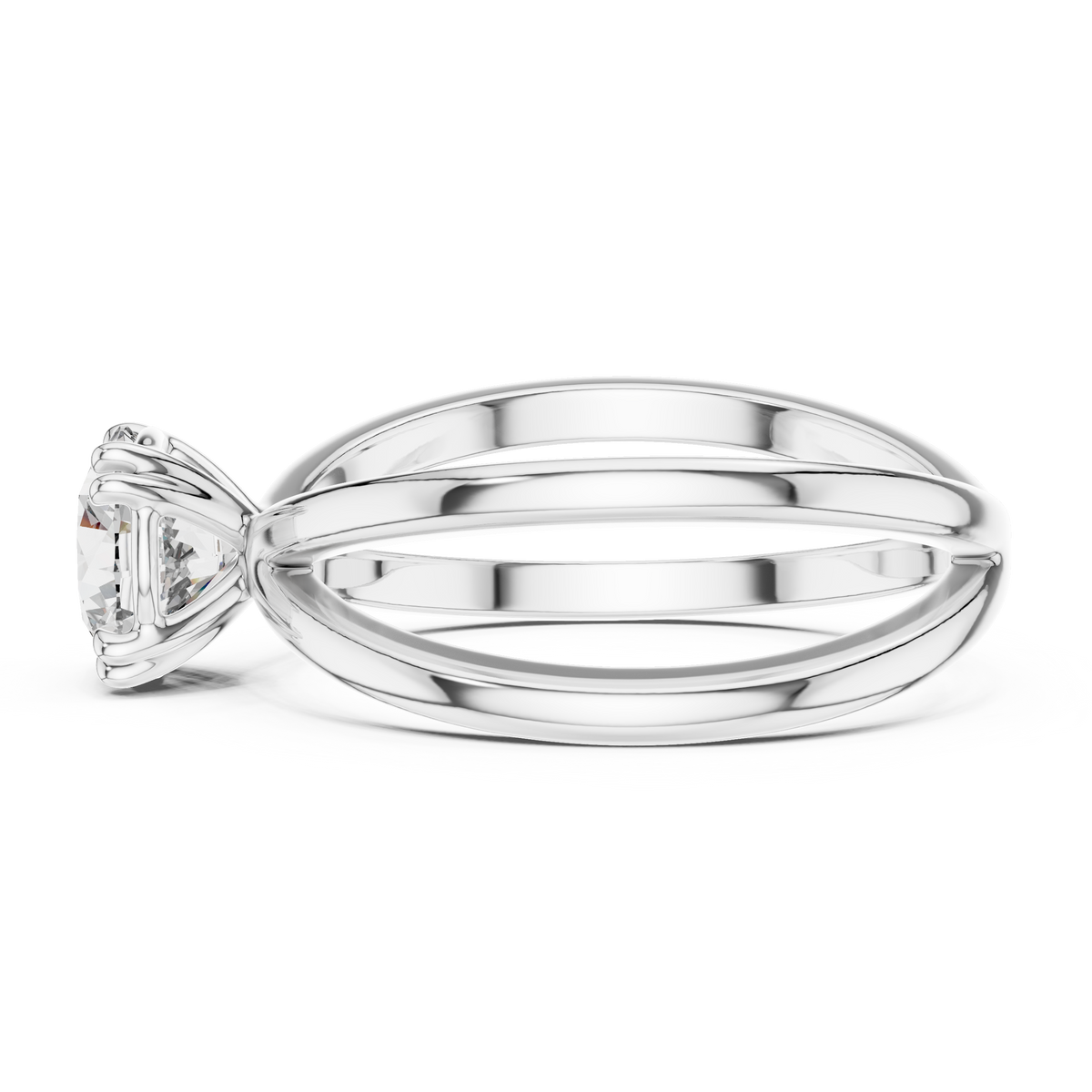 Auravelle Crossover Diamond Ring