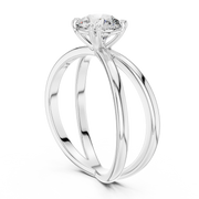 Auravelle Crossover Diamond Ring