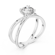 Auravelle Crossover Diamond Ring