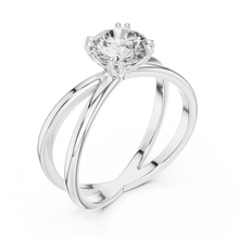Auravelle Crossover Diamond Ring