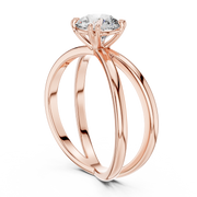 Auravelle Crossover Diamond Ring