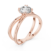 Auravelle Crossover Diamond Ring