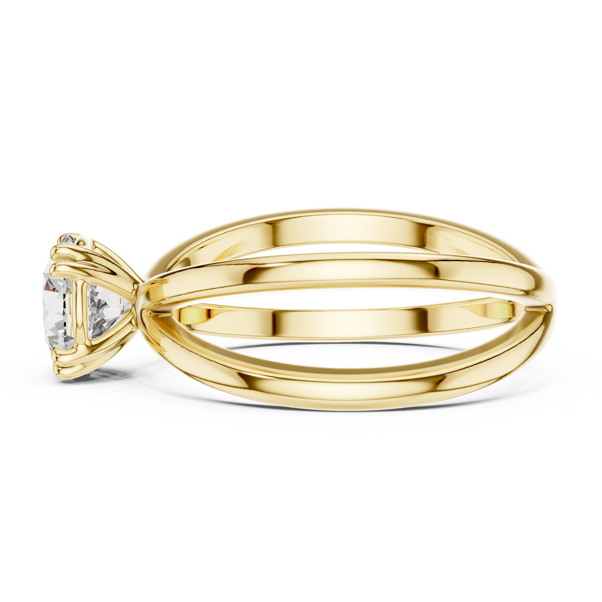 Auravelle Crossover Diamond Ring