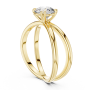 Auravelle Crossover Diamond Ring