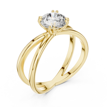 Auravelle Crossover Diamond Ring