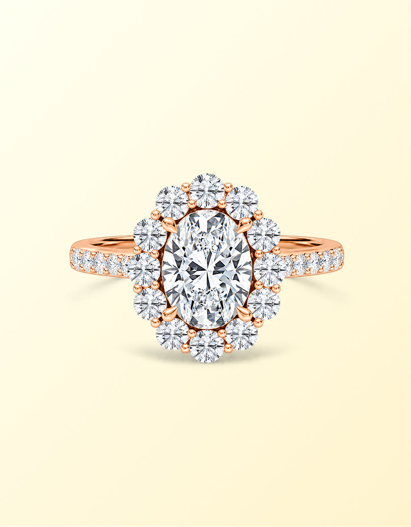 Labgrown Diamond Halo Rings
