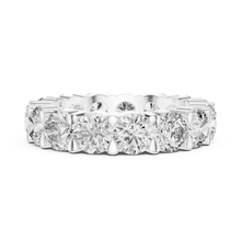 Lab Grown Round Diamond Full Eternity Band in Yellow Gold