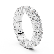 Lab Grown Round Diamond Full Eternity Band in Yellow Gold