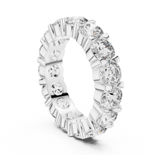 Lab Grown Round Diamond Full Eternity Band in Yellow Gold