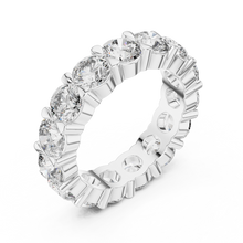 Lab Grown Round Diamond Full Eternity Band in Yellow Gold