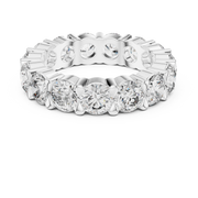 Lab Grown Round Diamond Full Eternity Band in Yellow Gold
