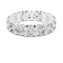 Lab Grown Round Diamond Full Eternity Band in Yellow Gold