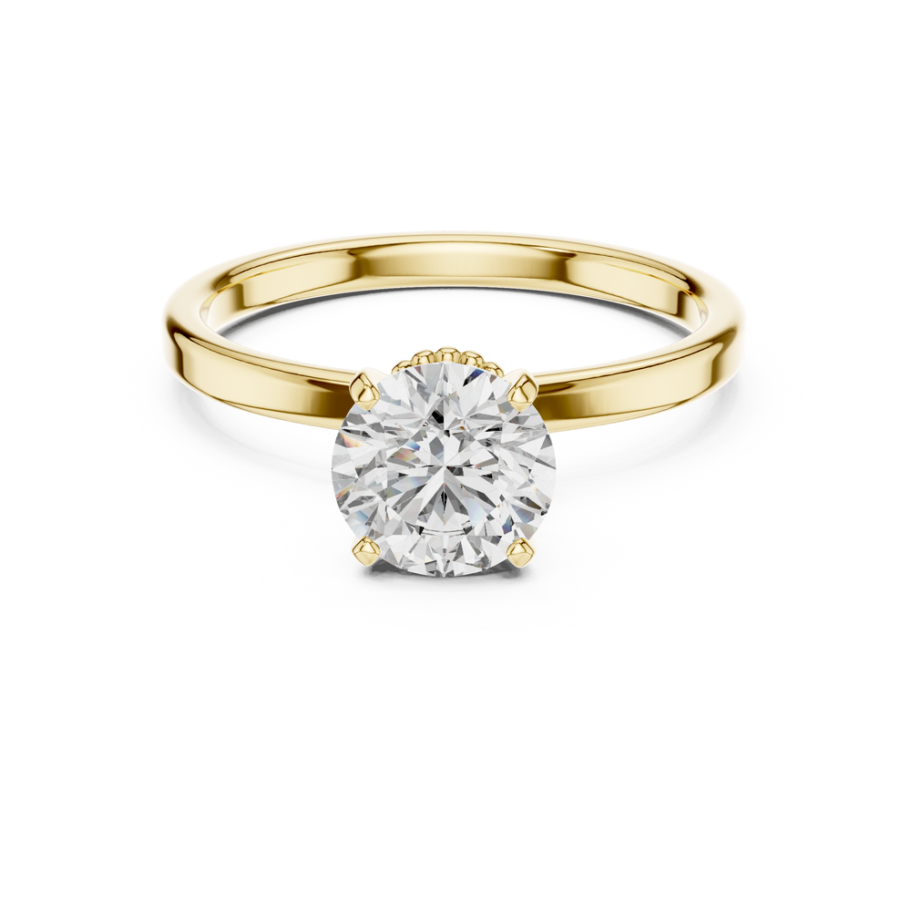 Lotus Crown Diamond Ring