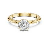 Milgrain Grace Diamond Ring