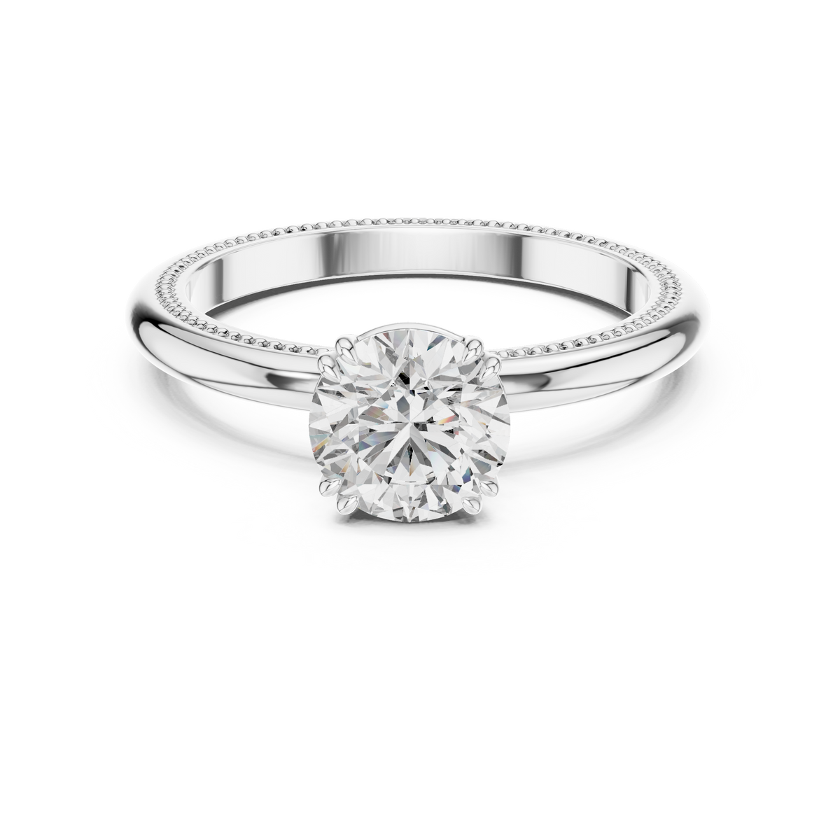 Milgrain Grace Diamond Ring