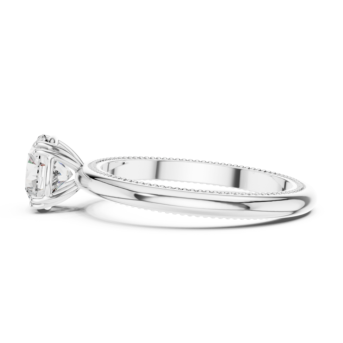 Milgrain Grace Diamond Ring