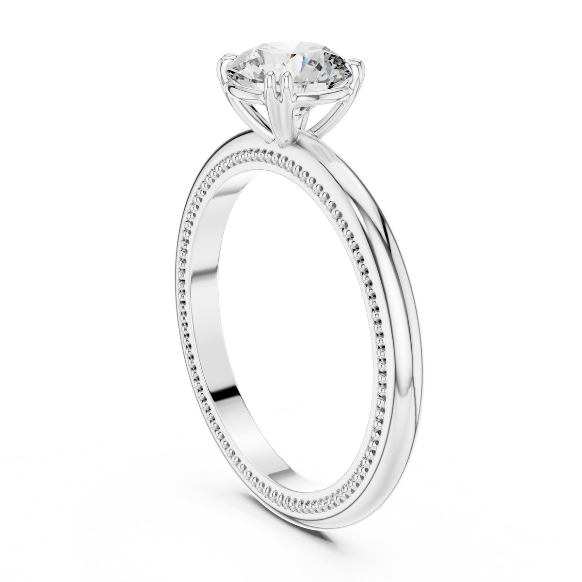 Milgrain Grace Diamond Ring