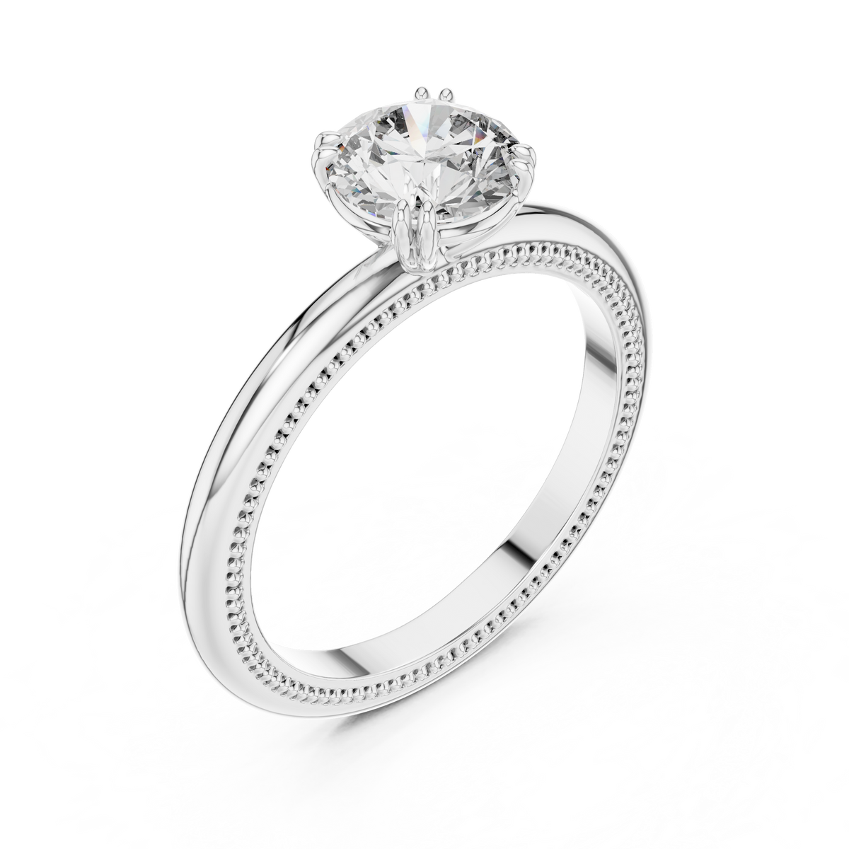 Milgrain Grace Diamond Ring