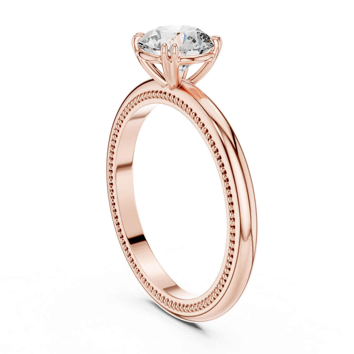 Milgrain Grace Diamond Ring