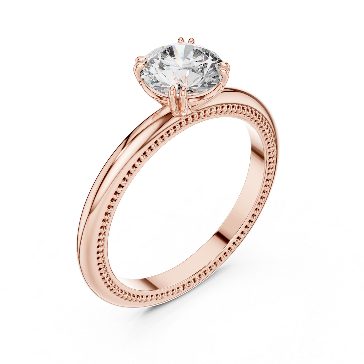 Milgrain Grace Diamond Ring
