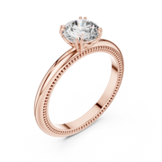 Milgrain Grace Diamond Ring