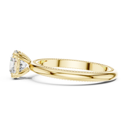 Milgrain Grace Diamond Ring