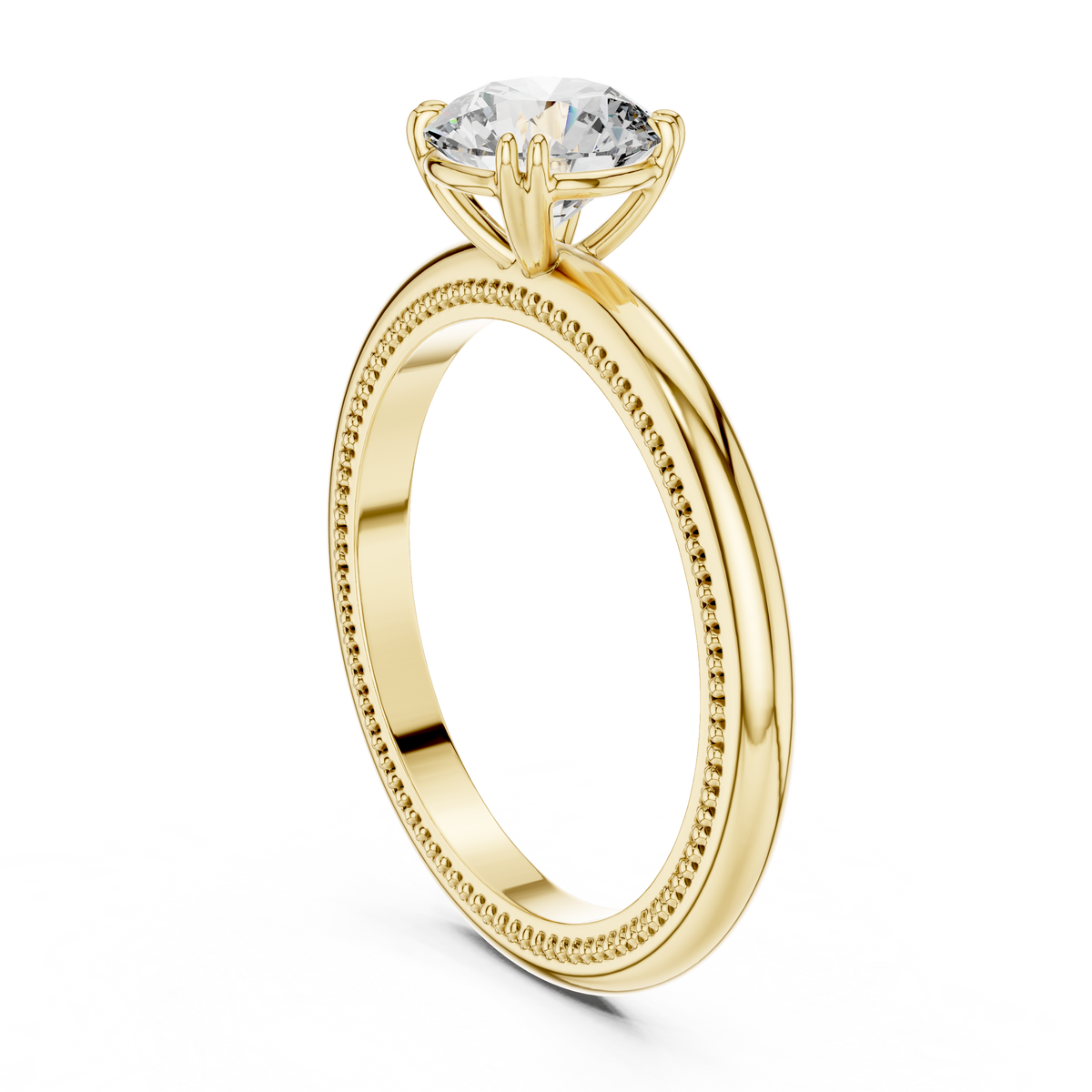 Milgrain Grace Diamond Ring