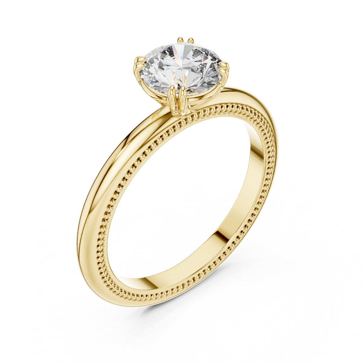 Milgrain Grace Diamond Ring