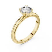Milgrain Grace Diamond Ring