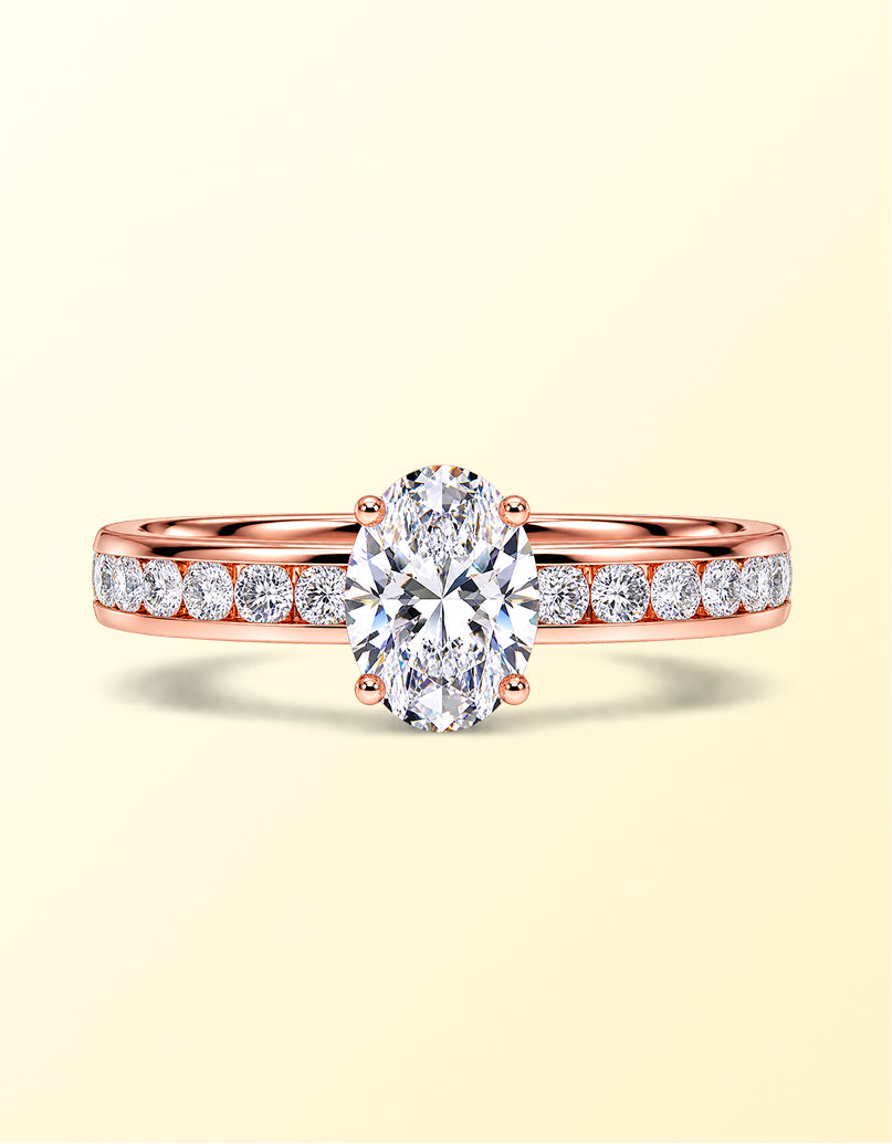Moissanite Pave Rings