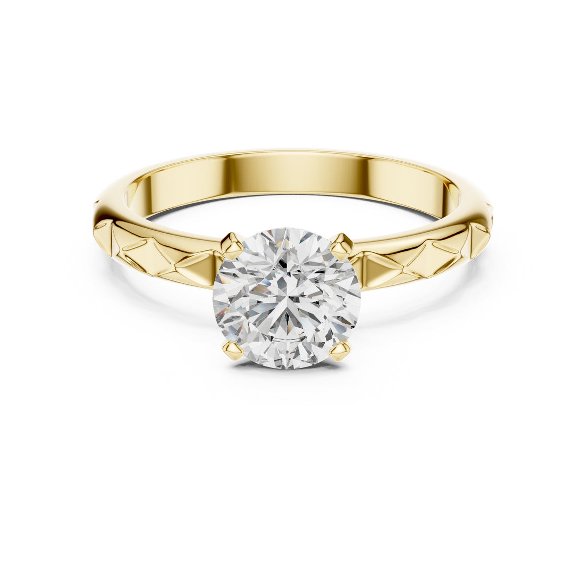 The Verona Facet Crown Ring