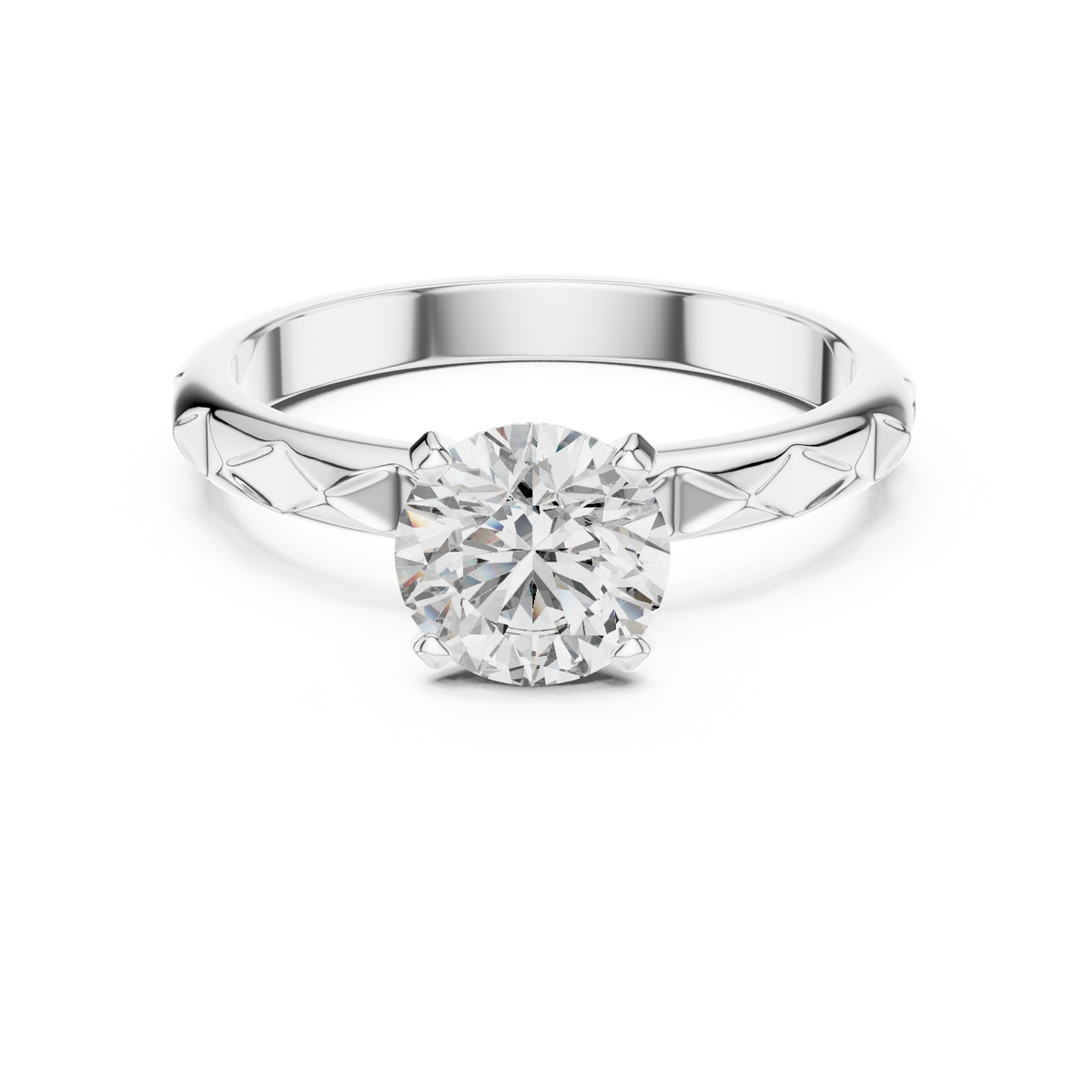 The Verona Facet Crown Ring