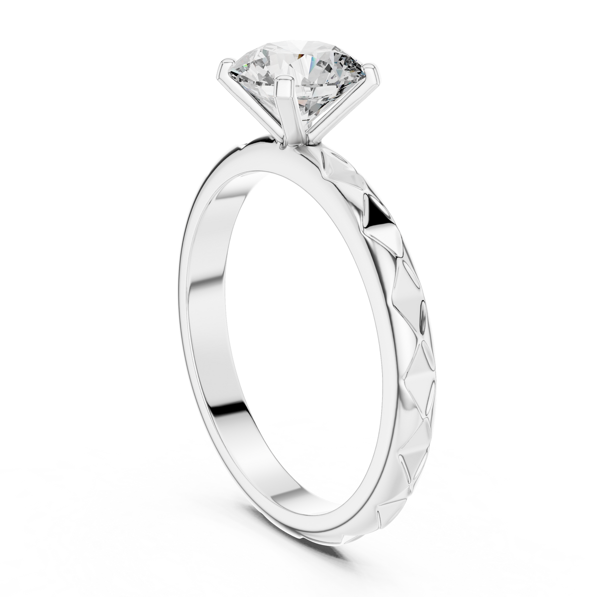 The Verona Facet Crown Ring