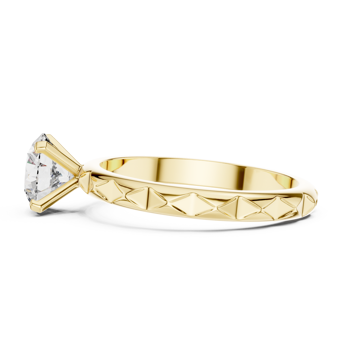 The Verona Facet Crown Ring
