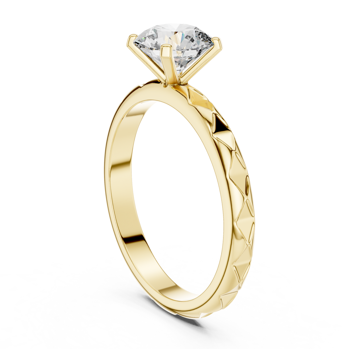The Verona Facet Crown Ring