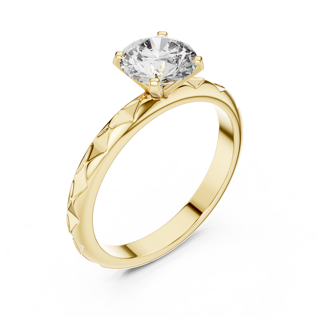 The Verona Facet Crown Ring