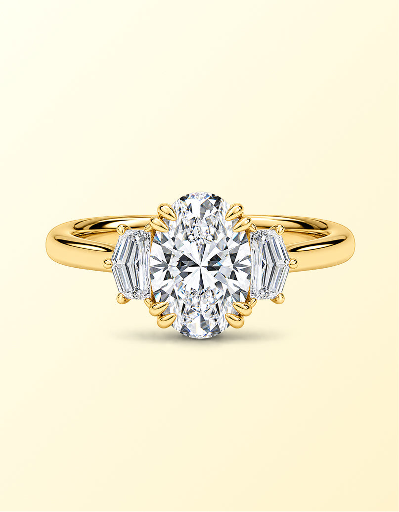 Labgrown Diamond Three Stone Rings