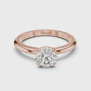 Milgrain Grace Diamond Ring