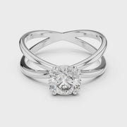 Auravelle Crossover Diamond Ring