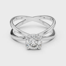 Auravelle Crossover Diamond Ring