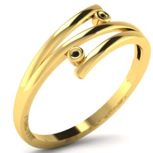 Entwined Ebony Elegance Ring