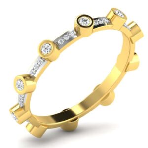 Orbit Elegance Gold Ring