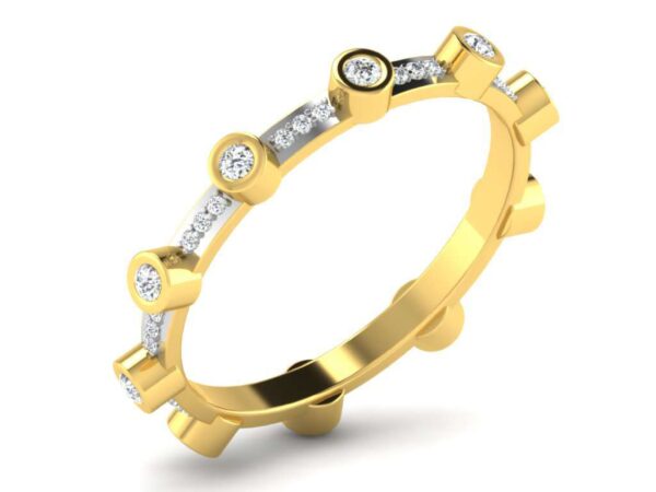 Orbit Elegance Gold Ring