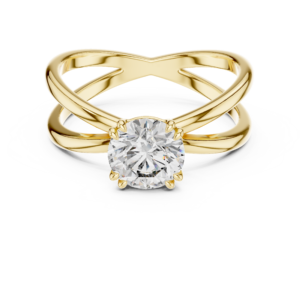 Auravelle Crossover Diamond Ring