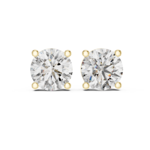 Classic Round Diamond Stud Earrings