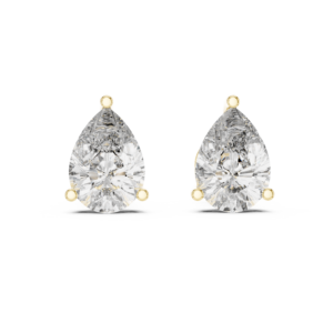 Pear Shape Diamond Stud Earrings